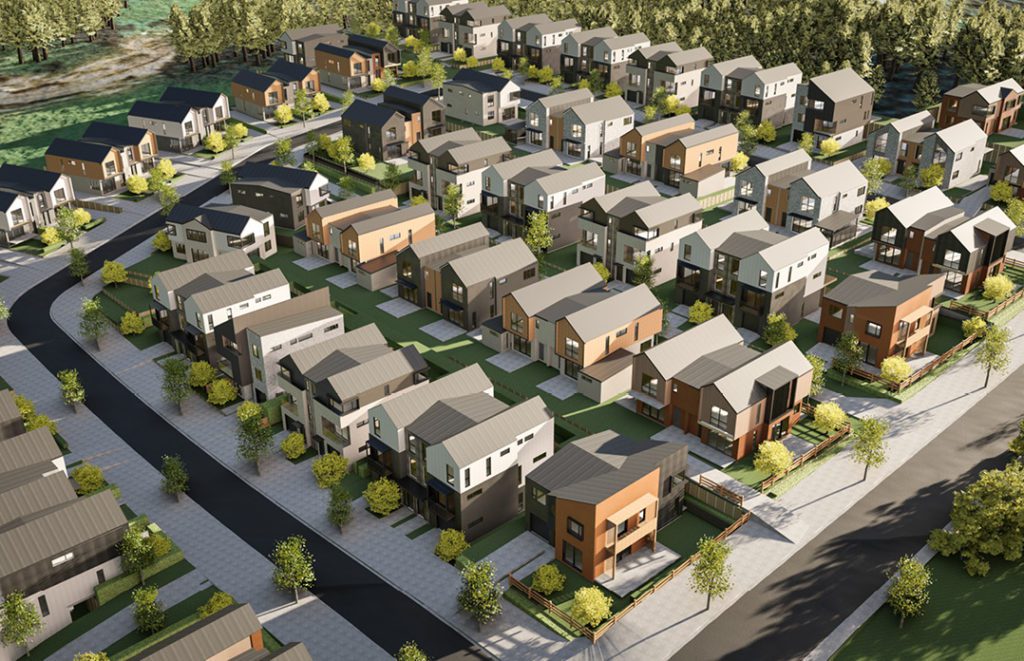 3D visualisation of houses in Murphy's road Auckland