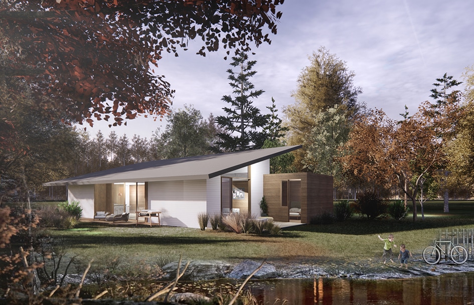 3D visualisation of modern designed aged care home in Taupo 005