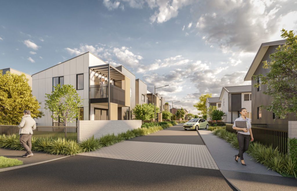 3D visualisation of modern design houses in Bryndwr Christchurch